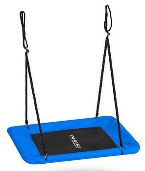Huśtawka Neo-Sport Bocianie gniazdo Swingo 110 x 70 cm Niebieska (5903890627225)