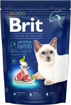 Корм сухой для кошек Brit Premium с чувствительным желудком ягненок 1.5 кг (8595602553181)
