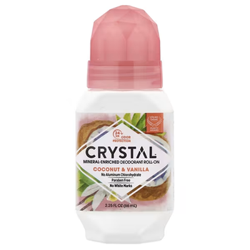 Натуральний кульковий дезодорант Кокос і ваніль Crystal Mineral-Enriched Deodorant Roll-On Coconut & Vanilla, 66 мл