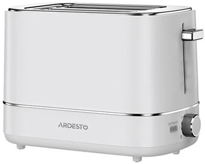 Тостер Ardesto T-F450W, 800Вт, пластик, 2 слоти, білий (T-F450W)