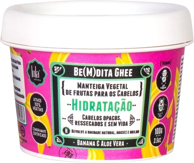 Увлажняющая маска для волос "Банан и алоэ вера" - Lola From Rio Be(M)dita Ghee Banana & Aloe Vera Hydration Mask 100g (1319406-40245953)