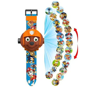 Часы детские наручные Paw Patrol проекционные Zuma коричневые