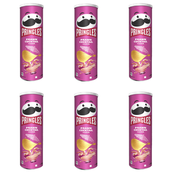 Набір Чипси 6шт Pringles Prawn Cocktail 165g