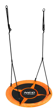 Huśtawka Neo-Sport Bocianie gniazdo Swingo 95 cm XXL Pomarańczowa (5903890617622)