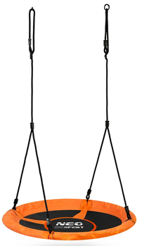 Huśtawka Neo-Sport Bocianie gniazdo Swingo 95 cm XXL Pomarańczowa (5903890617622)