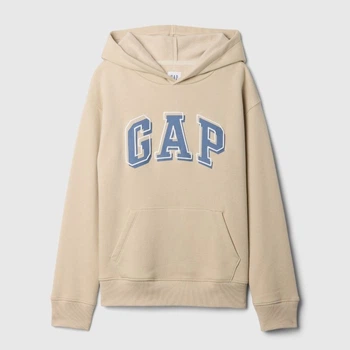 Детское теплое худи для девочки GAP 972035219 122 см Бежевое (1159837296)