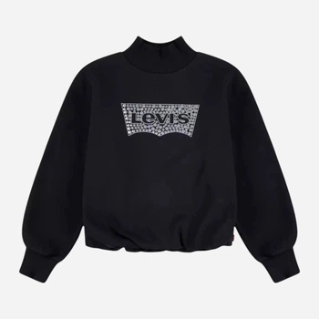 Подростковый теплый свитшот для девочек Levi`s 348149158 134-140 см Черный (1159837196)