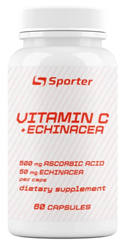 Вітамін С та Ехінацея Sporter Vitamin C + Echinacea 60 капс