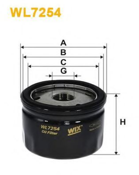 Фильтр масла WIX FILTERS 643/3 = WL7254 WIX Filters (WL7254)