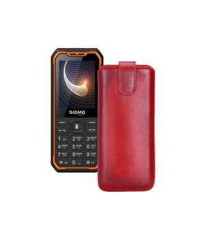 Витяжка зі шкіри для телефону Sigma X-Style 310 Force Червоний