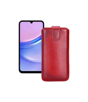 Витяжка зі шкіри для телефону Samsung Galaxy A25 Червоний