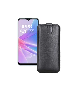 Витяжка зі шкіри для телефону OPPO A78 5G Чорний
