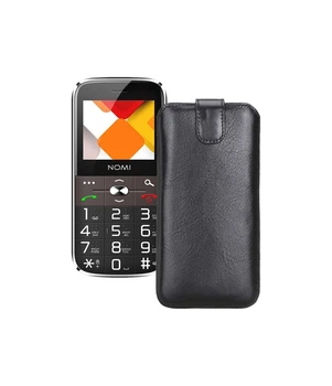 Витяжка зі шкіри для телефону Nomi i220 Чорний