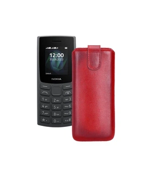 Витяжка зі шкіри для телефону Nokia 105 2023 Червоний
