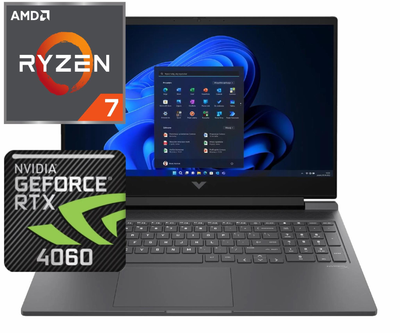 Ноутбук (2024) for gaming HP Victus 16 Ryzen 7-7840HS/ 16GB / 1TB/ Win11x Licensed/ RTX4060 / 16.1" 240Hz