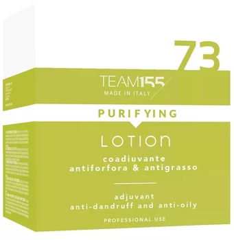 Ампулы против перхоти и жирности кожи головы Team 155 Puryfing 73 Anti-Dandruff Anti-Oily Lotion, для очищения и нормализации кожи головы, 12 × 10 мл