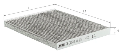 Фильтр салона Alpha Filter угольный 2.0Crdi; 2.0-2.7L 04-; Hyundai Tucson; Kia Sportage (AF5074A)