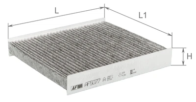 Фильтр салона угольный Alpha Filter DACIA RENAULT Duster; Logan; Sandero II; LADA Vesta Cross; SW; X-RAY; RENAULT Arkana; Captur; Clio; 272773151R; 27 27 705 67R; (AF5077A)