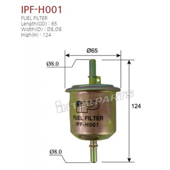 Фильтр топливный Interparts IPF-H001