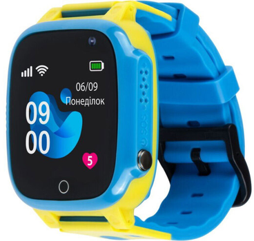Смарт-часы AmiGo GO008 GLORY GPS WIFI Blue-Yellow (976267)