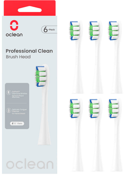 Насадка Oclean Professional Clean Brush Head P1C1 W06 6psc White (6970810553802)