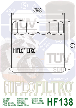 Фильтр масляный HIFLO FILTRO (HF138)