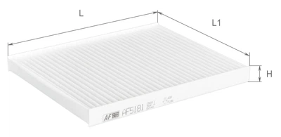 Фільтр салону Alpha Filter AF5181
