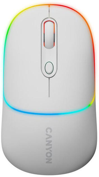 Мышь Canyon MW-22 Dual Band RGB Wireless Snow White (CNS-CMSW22SW)