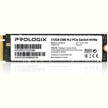Накопичувач SSD Prologix 512GB S380 M.2 2280 (PRO512GS380)