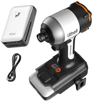 Акумуляторний ударний шурупокрут Litheli + УМБ Litheli Power Bank 10000 mAh, 45 W, 2А (U20QZ00-0U120)