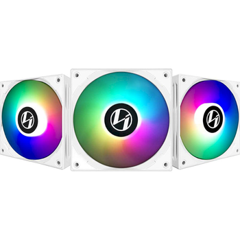 Набор вентиляторов Lian Li ST120-3 White, 120 мм, 3 шт, 1900 об/мин, ARGB-подсветка (G99.12ST3W.00)