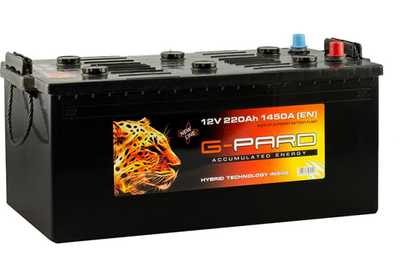 Автомобильный аккумулятор 220 Аh/12V G-Pard