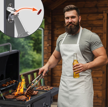 Grill węglowy Berdsen BD-892 z pokrowcem Czarny (5903890630362)