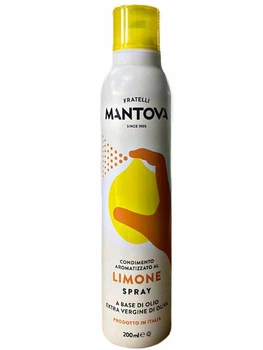 Масло-спрей оливковое Mantova Extra Virgin c лимоном 200 мл