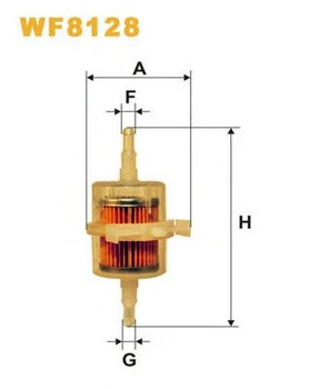 Фильтр топливный WIX FILTERS Fiat (WF8128) WIX Filters (WF8128)