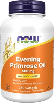Масло Примулы Вечерней NOW Evening Primrose Oil 500 мг 250 капс
