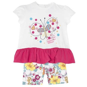 Комплект для девочки Chicco 090.77429.031 74 см Белый/Малиновый