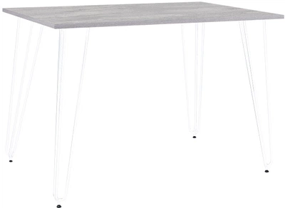 Обеденный стол Nowy Styl Aller ordf White (18) 1100 х 700 х 750 мм Бетонный камень