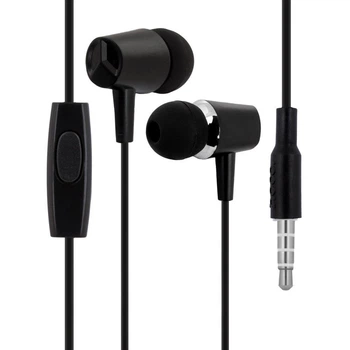 Дротові навушники Hoco M34, з мікрофоном, 3.5mm, 1.2m, Чорний