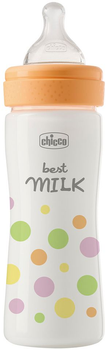 Пляшечка для годування пластикова Chicco Perfect Easy з силіконовою соскою 2+ помаранчева 250 мл (20243.10)