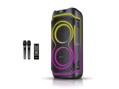 Акустическая переносная Колонка ZXX-5530 80Вт 2x8" TWS/FM/USB/TF/BT/REC/LED/2MIC/ДУ 1шт