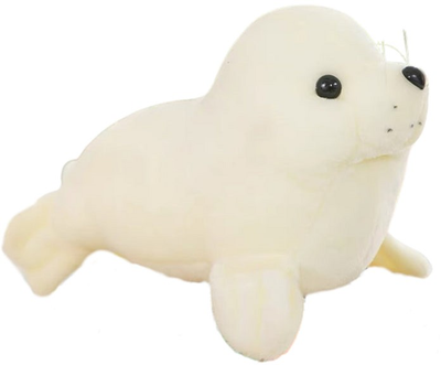 Maskotka-przytulanka Lean Toys Foka Biała 24 cm 13829 (5905991033202)