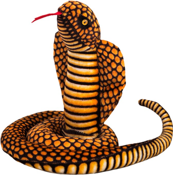 Maskotka Lean Toys Kobra Królewska Brązowa 100 cm 16434 (5905679079447)