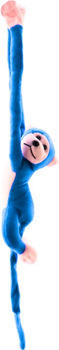 М'яка іграшка Lean Toys Мавпа зі звуком Блакитна 60 см 16805 (5905884451229)