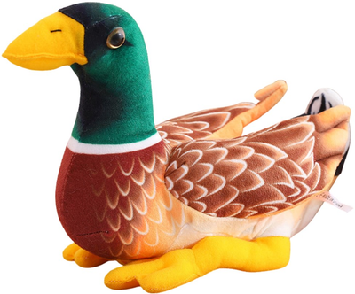 Maskotka-przytulanka Lean Toys Kaczka Brązowo-Zielona 28 cm 22471 (5905991048275)