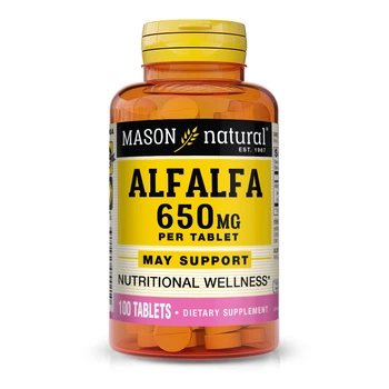 Натуральная добавка Mason Natural Alfalfa 650 mg, 100 таблеток