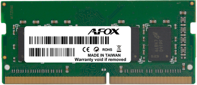 Оперативна пам'ять AFOX SODIMM DDR3L-1866 8192MB PC3-14900 (AFSD38CK1L)