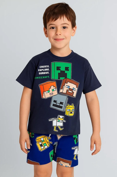 Комплект (футболка, шорти) 122/128 см Разноцвет Minecraft TRW2706251