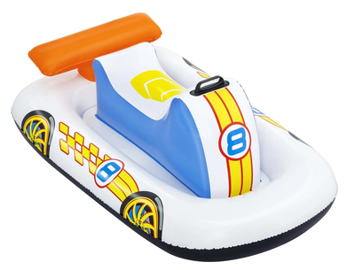 Ponton plażowy do pływania dziecięcy Bestway Samochód wyścigowy 110 x 75 cm 41480 (6941607312230)