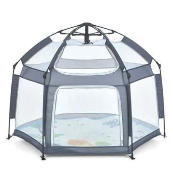Дитячий манеж MR 1512 Silver Mist 146×127×110 см